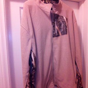 FLEECE JACKET---TAN---Size XXL -- $40